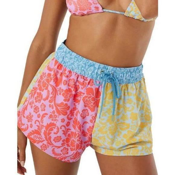 Roxy Other - Roxy Juniors' Women's Tapestry Multicolor Patchwork Board Shorts XL